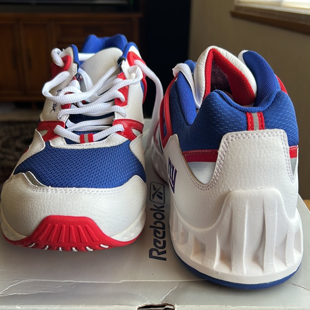 Reebok size 15 shoes, color, white red and blue - Picture 3 of 5